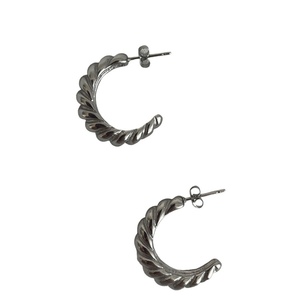 Boa earrings - κρίκοι, μικρά, ατσάλι - 3