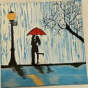 "Rain" - πίνακες & κάδρα, πίνακες ζωγραφικής - 2