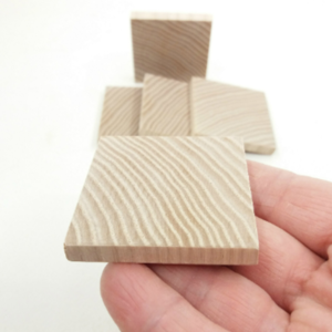 Ξύλινα τετράγωνα, σετ 5 τεμαχίων - με ξύλινο στοιχείο - 3