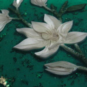 Δίσκος σερβιρίσματος από ρητίνη - Λουλούδια (20x30cm) - ρητίνη, είδη σερβιρίσματος - 4