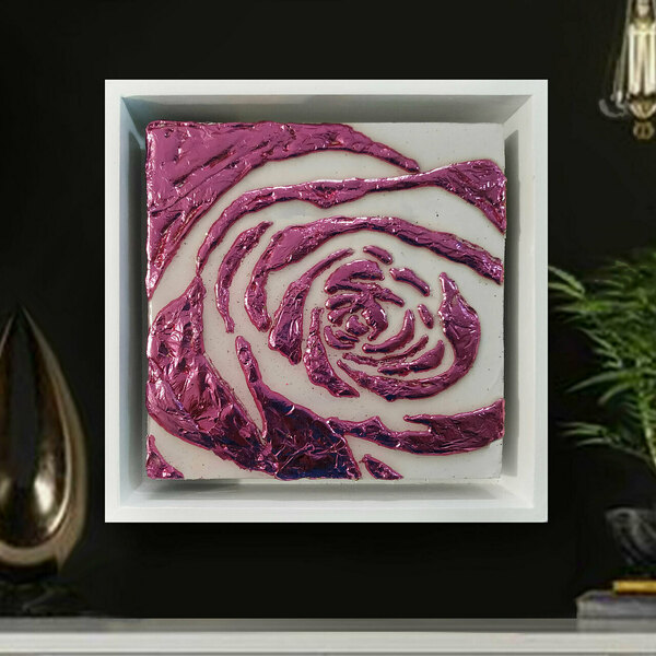 Διακοσμητικό τριαντάφυλλο από ξύλο χειροποίητο 24Χ24εκ. "rose 35" - ξύλο, δώρο, τριαντάφυλλο, διακοσμητικά, δώρο έκπληξη - 2