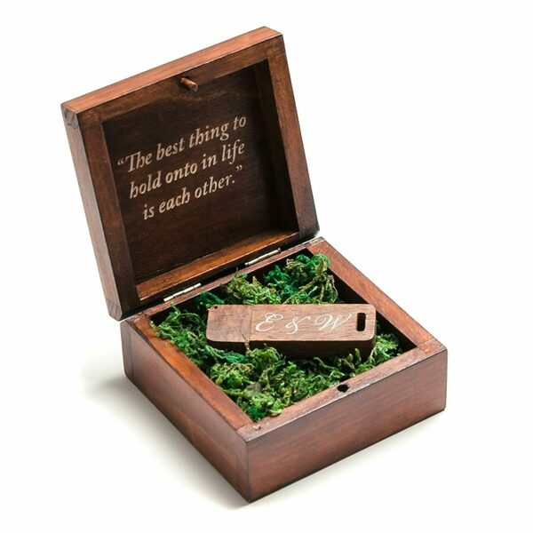 Προσωποποιημένο Ξύλινο Κουτί με USB - Χάραξη Ονόματα και Λογότυπο - ξύλο, personalised, κουτιά αποθήκευσης