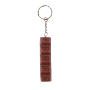 Μπρελόκ σοκολάτα kinder με πολυμερικό πηλό / μεγάλο / μεταλλικό / Twice Treasured - πηλός, γλυκά, μπρελοκ κλειδιών