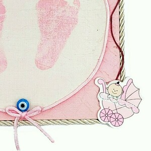 Προσωποποιημένο καδράκι με στοιχεία γέννησης για κορίτσι - πίνακες & κάδρα, κορίτσι, δώρο γέννησης, παιδικά κάδρα - 2