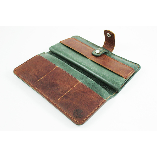 Δερμάτινο πορτοφόλι personalised Long wallet - δέρμα, personalised, πορτοφόλια