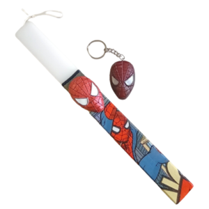 Πασχαλινή λαμπάδα Spiderman και μπρελόκ - αγόρι, λαμπάδες, για παιδιά, για εφήβους, μπρελοκ κλειδιών