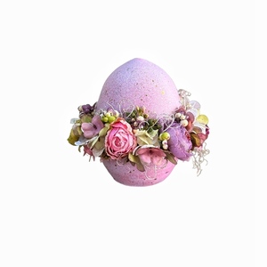 Πασχαλινό αυγο με παιωνια και ορτανσίες 16 εκατοστά - λουλούδια, αυγό, διακοσμητικά, για ενήλικες