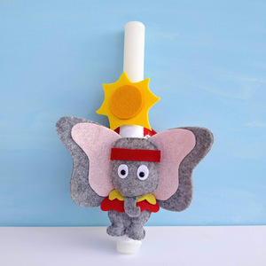 Πασχαλινή λαμπάδα για μωρό αγόρι ζωάκια ελεφαντάκι - παραμύθι Dumbo - αγόρι, λαμπάδες, για παιδιά, ήρωες κινουμένων σχεδίων - 2