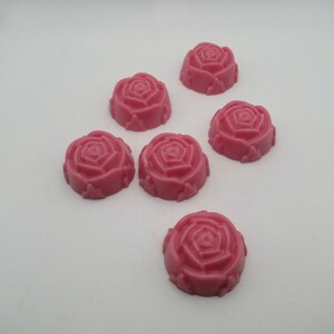 Wax melts σε σχήμα τριαντάφυλλο 6 τμχ (90gr) - αρωματικά κεριά, αρωματικό χώρου, waxmelts, soy wax - 2