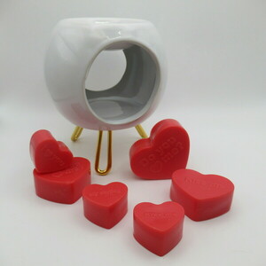 Wax melts σε σχήμα Σετ καρδιών 6 τμχ (60gr) - αρωματικά κεριά, αρωματικό χώρου, waxmelts, soy wax - 3