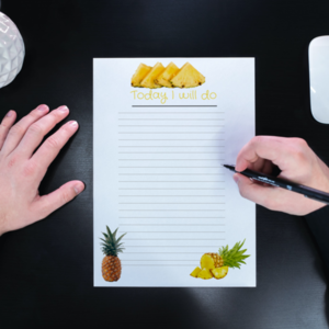 Σημειωματάριο λίστας φρούτο ανανάς - DIY - 2