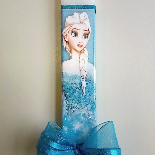 Πασχαλινή λαμπάδα Frozen (Φρόζεν) - κορίτσι, λαμπάδες, για παιδιά, πριγκίπισσες, για μωρά - 3