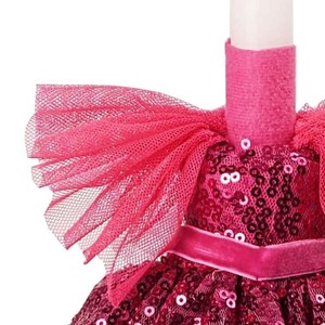 Λαμπάδα Φόρεμα Pink Sequins (φοριέται σε κούκλα) - κορίτσι, λαμπάδες, για παιδιά - 4