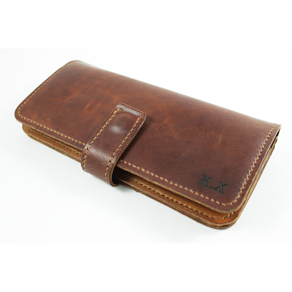 Δερμάτινο personalised Long wallet - δέρμα, πορτοφόλια