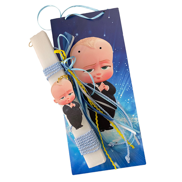 Αρωματική Λαμπάδα με Μωρό με κουστούμι 33εκ. - αγόρι, λαμπάδες, για παιδιά, ήρωες κινουμένων σχεδίων, για μωρά - 2