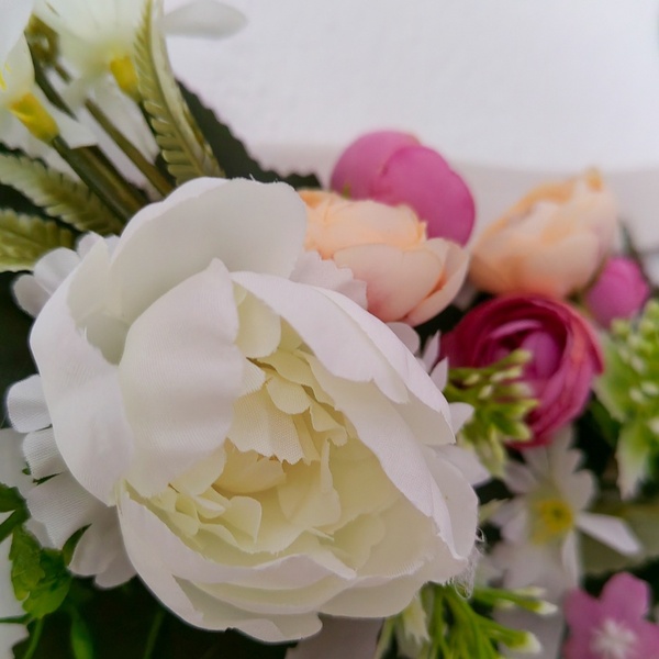Ανοιξιάτικη κρεμάστρα - στεφάνια, ανοιξιάτικα λουλούδια - 2