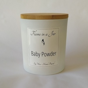 Φυτικό Αρωματικό Κερί Σόγιας Baby Powder 140gr - αρωματικά κεριά, διακοσμητικά, κερί σόγιας, vegan κεριά