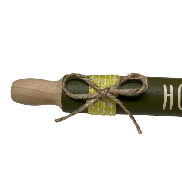 Διακοσμητικος μινι ξυλινος πρασινος πλαστης "HOMEMADE" 18cm. - ξύλο, διακοσμητικά - 2