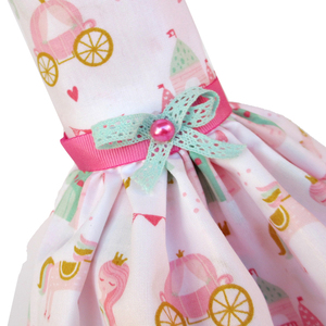 Λαμπάδα με βαμβακερό φόρεμα πριγκίπισσες με φούξια κερί 40cm - κορίτσι, λαμπάδες, για παιδιά - 3