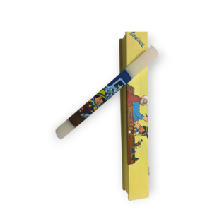 Ξύλινο Αγορι σετ/ λαμπάδα με λαμπαδόκουτο/ πλακέ/ 37,5 εκ./ ζωγραφισμένη/ 37,5 εκ./ κουτί/ ξύλινο/ 47 εκ. - λαμπάδες, σετ, για παιδιά, ήρωες κινουμένων σχεδίων, για μωρά