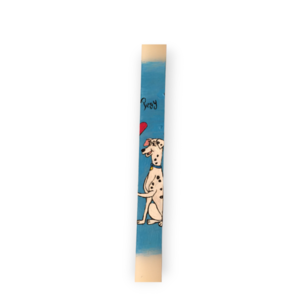 Κορίτσι σκυλάκι Δαλματίας/ λαμπάδα/ πλακέ/ 37,5 εκ./ ζωγραφισμένη - λαμπάδες, για παιδιά, για ενήλικες, για εφήβους, ήρωες κινουμένων σχεδίων