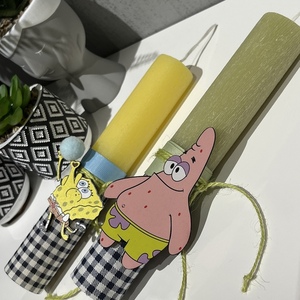 Πασχαλινή λαμπάδα Spongebob/Patrick - λαμπάδες - 4
