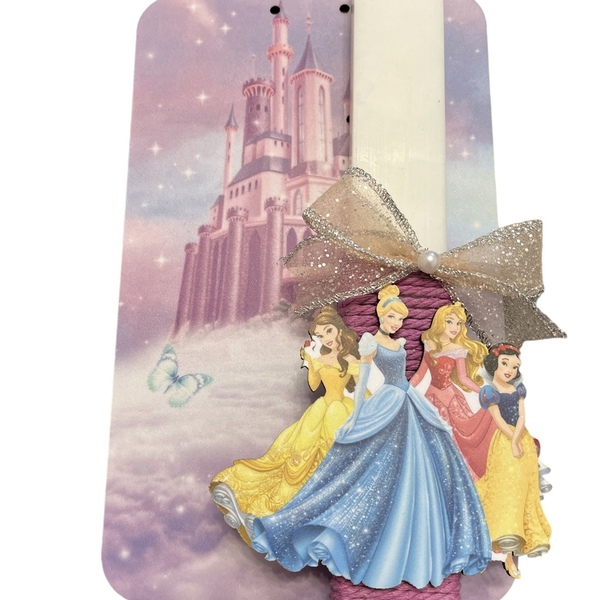 Πασχαλινή λαμπαδα πριγκίπισσες με διακοσμητικό τοίχου - κορίτσι, λαμπάδες, σετ, πριγκίπισσες