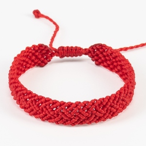 Μακραμέ βραχιόλια ανδρικά κόκκινο, χειροποίητα βραχιόλια γυναίκα - Macrame bracelet mens red, handmade bracelet womens - νήμα, μακραμέ, boho, χεριού, αυξομειούμενα - 5