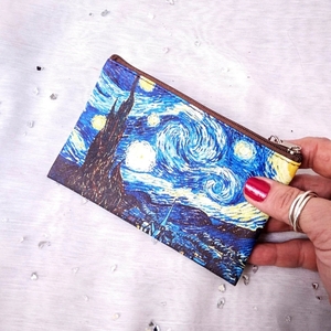 Τσαντάκι Starry Night -Vincent Van Gogh - ύφασμα, καλλυντικών - 2