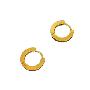 Σκουλαρίκια Χρυσή Κρίκοι - επιχρυσωμένα, κρίκοι, μικρά, ατσάλι, φθηνά