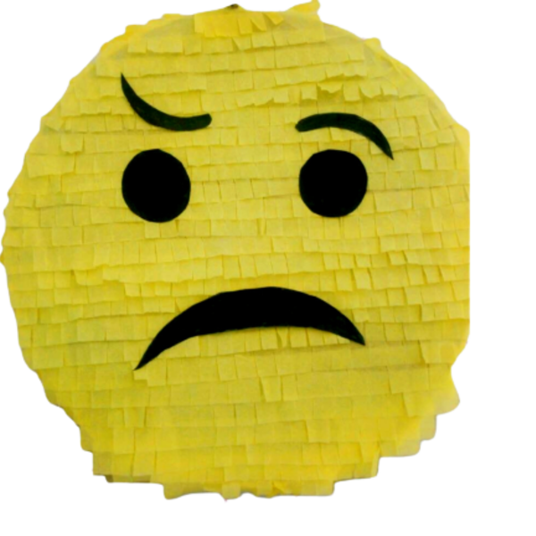 Εμότζι / Emoji Κίτρινο 30Χ30 εκ. - πάρτυ, πινιάτες, για παιδιά