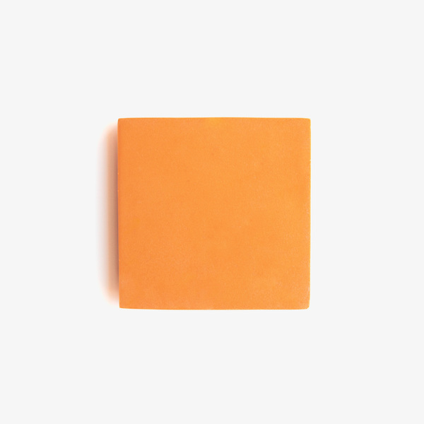 Spring Squares Χειροποίητο jesmonite τετράγωνο σουβέρ begonia orange 9cm - ρητίνη, σπίτι, διακοσμητικά