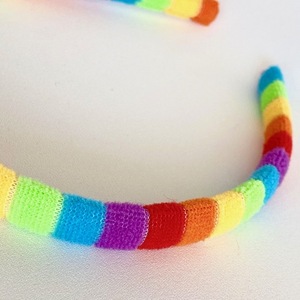 Στέκα Rainbow Girl - στα χρώματα του ουράνιου τόξου - ουράνιο τόξο, αξεσουάρ μαλλιών, headbands - 4