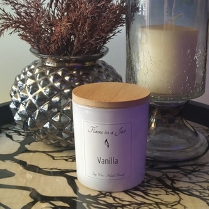 Φυτικό Αρωματικό Κερί Σόγιας Vanilla 140gr - αρωματικά κεριά, διακοσμητικά, κερί σόγιας, vegan κεριά - 5