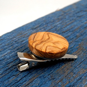 Κλιπ γραβάτας από ξύλο ελιάς Ø 2,5 εκ. - ξύλο - 3