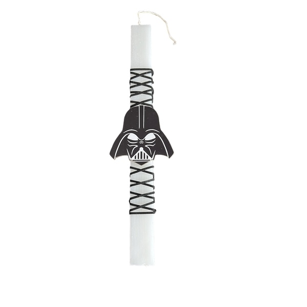 Λαμπάδα αρωματική λευκή Star Wars Vader, 32 εκ. - λαμπάδες, για ενήλικες, για εφήβους