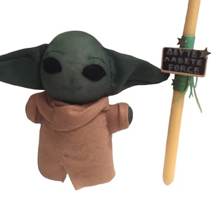 Σετ λαμπάδας με τον Baby Yoda χειροποίητο - λαμπάδες, για παιδιά, σούπερ ήρωες