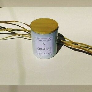 Φυτικό Αρωματικό Κερί Σόγιας Orchid Field 140gr - αρωματικά κεριά, διακοσμητικά, κερί σόγιας, vegan κεριά - 2