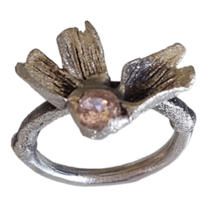 Ασημένιο Δαχτυλίδι - watch me blossom III - ασήμι 925, χειροποίητα, λουλούδι, σταθερά