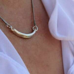 Handmade Silver necklace 925, "Ikaria" necklace - ασήμι, κοντά, layering, φθηνά - 3