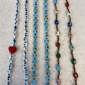 All eye necklace - ημιπολύτιμες πέτρες, γυαλί