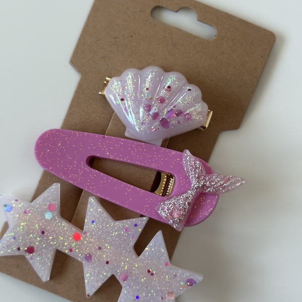 Hair clips mermaid - πλαστικό, hair clips
