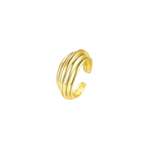 Χειροποίητο ανοιχτό δαχτυλίδι από ασήμι 925|Lines - ασήμι, επιχρυσωμένα, boho, αυξομειούμενα, φθηνά - 2