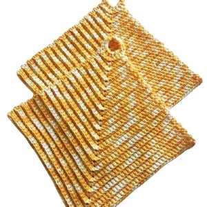 πολύχρωμες πιάστρες - 100 % βαμβάκι, περίπου 19 x 19 εκ. - potholder-N541