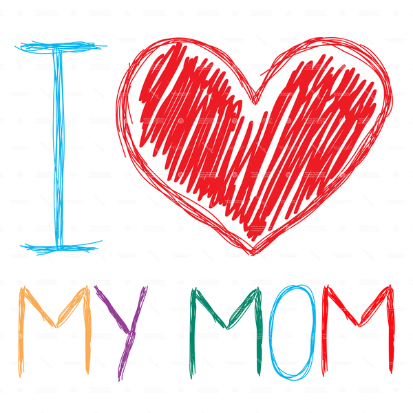Ψηφιακή κάρτα I love my mom - μαμά, κάρτες