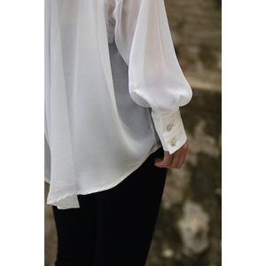 Λευκό πουκάμισο α - βαμβάκι, μουσελίνα - 3