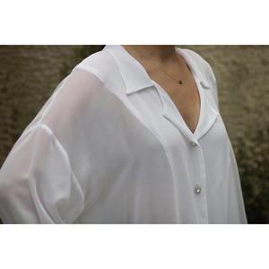 Λευκό πουκάμισο α - βαμβάκι, μουσελίνα - 4