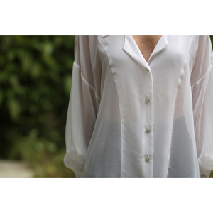 Λευκό πουκάμισο α - βαμβάκι, μουσελίνα - 5