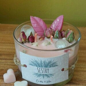 Τhe "Roses&Crystals" candle - αρωματικά κεριά - 2