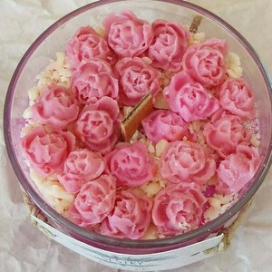 Τhe "Tiny Roses" candle - αρωματικά κεριά, κερί σόγιας - 3
